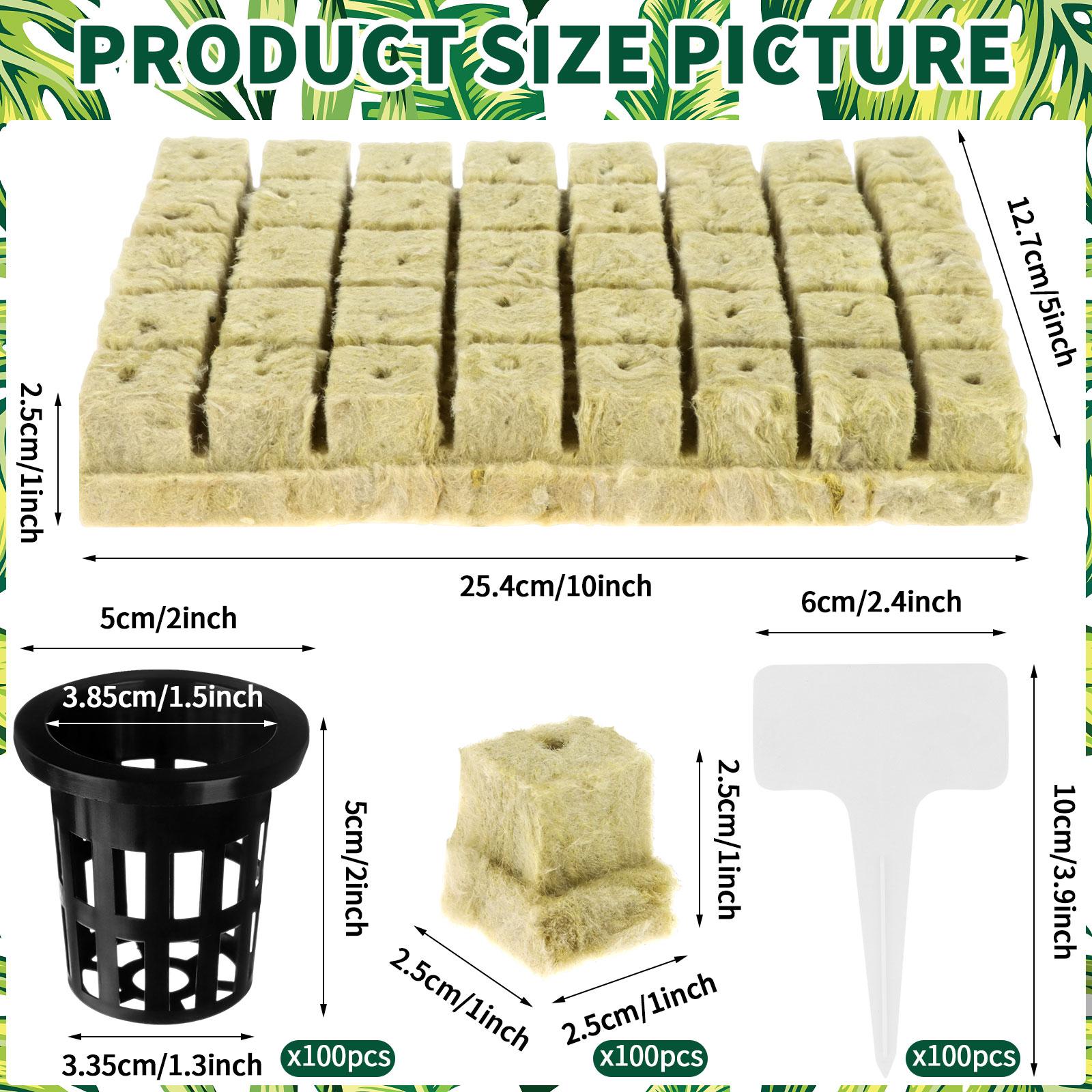 100 наборов с сетчатыми горшками